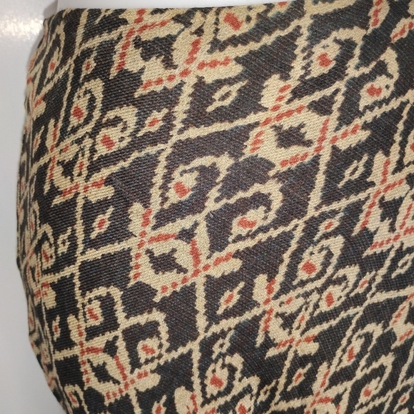 LAUREN SILK WOOL FAUX WRAP SKIRT - Picture 9 of 11